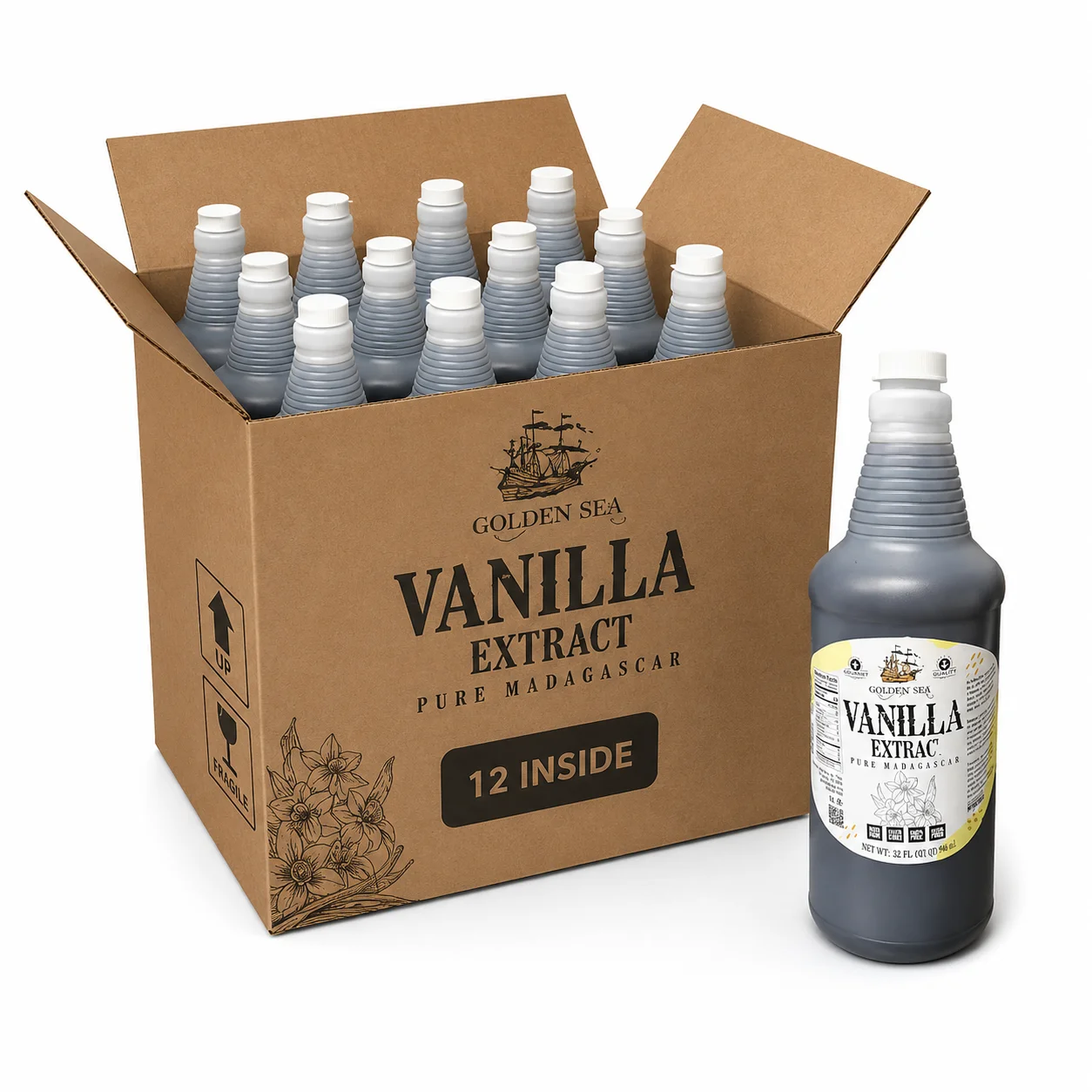 12 items BOX – Vanilla Extract 32 FL oz
